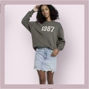 Wild Fable Distressed Denim Mini Skirt